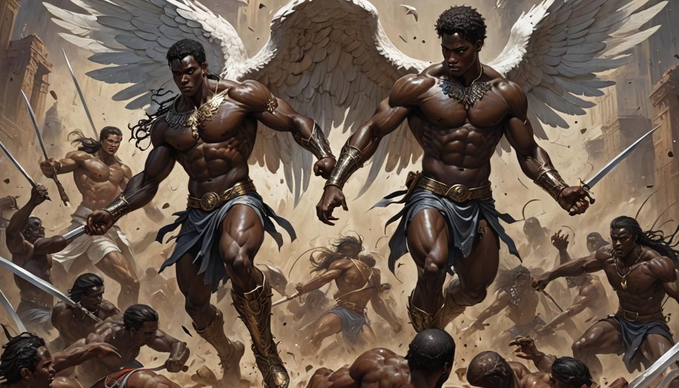 Angelic Warfare: Dark Prince Leading Battle