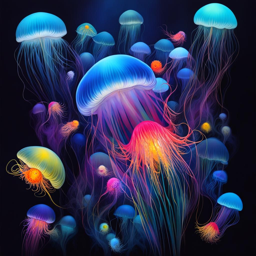 Lyrical Abstraction of Mariana Trench Creatures