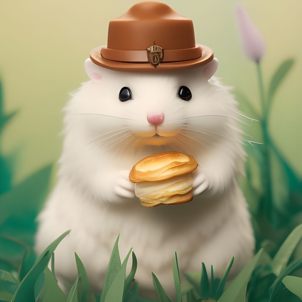 Casual Hamster in the Morning