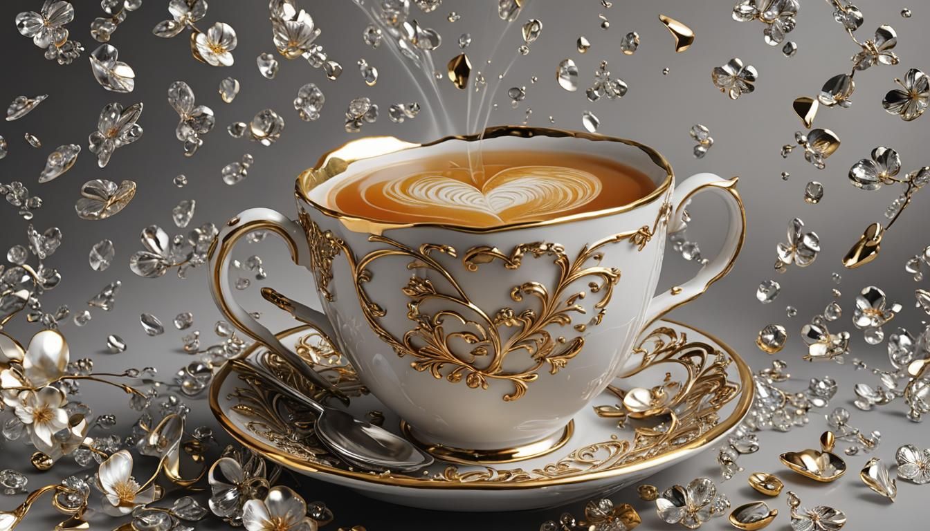 Hyperrealistic Cup of Love: A Masterpiece