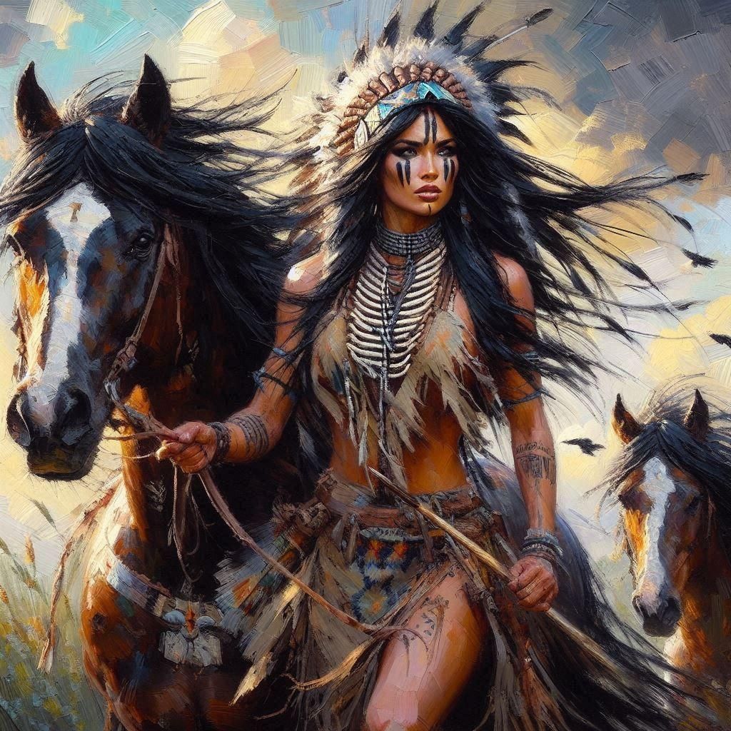 Lozen: Apache Warrior Woman Portrait