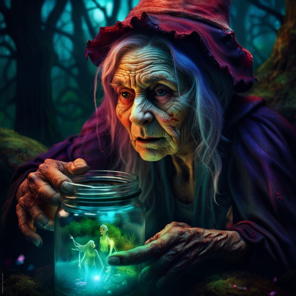scary old witch