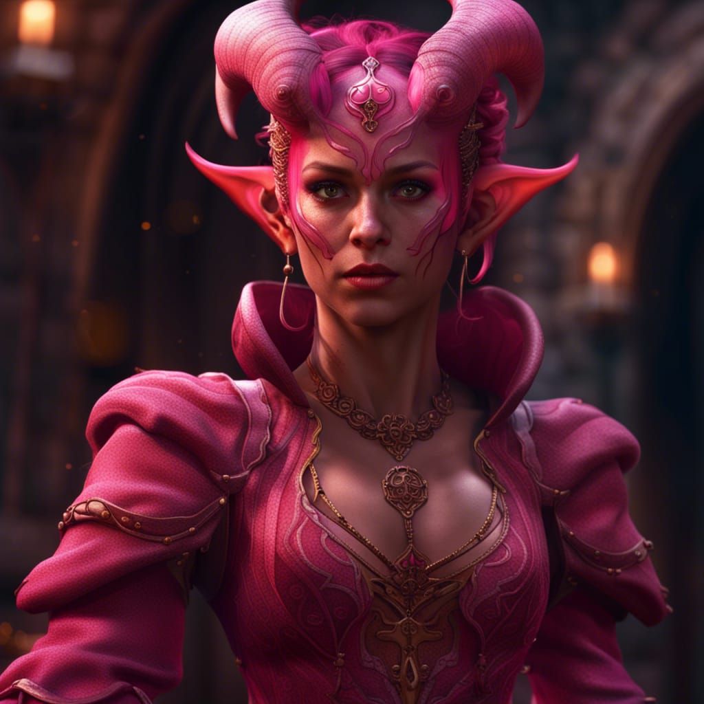 Pink Tiefling