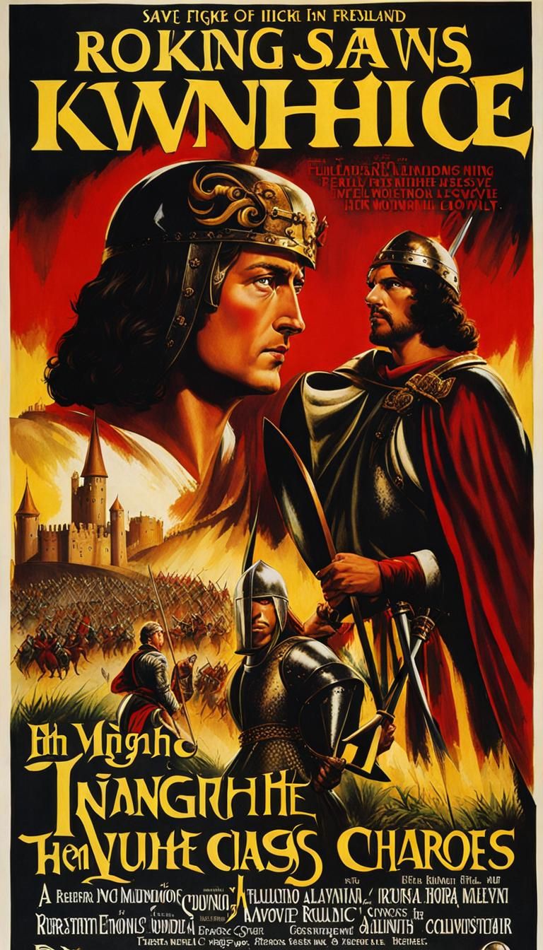 Knight Ivanhoe Movie Poster: Justice and Loyalty