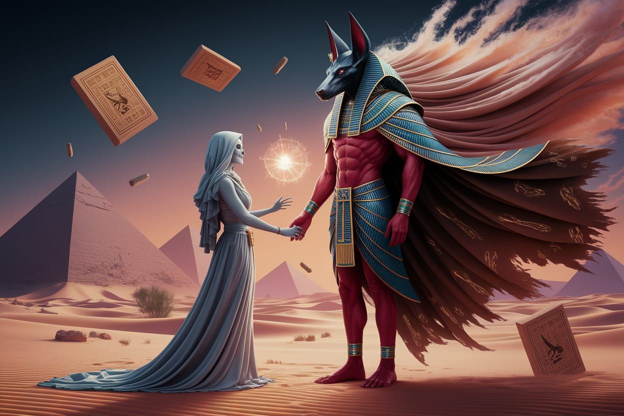 Apocalyptic Desert Oasis: Death Meets Egyptian God Seth