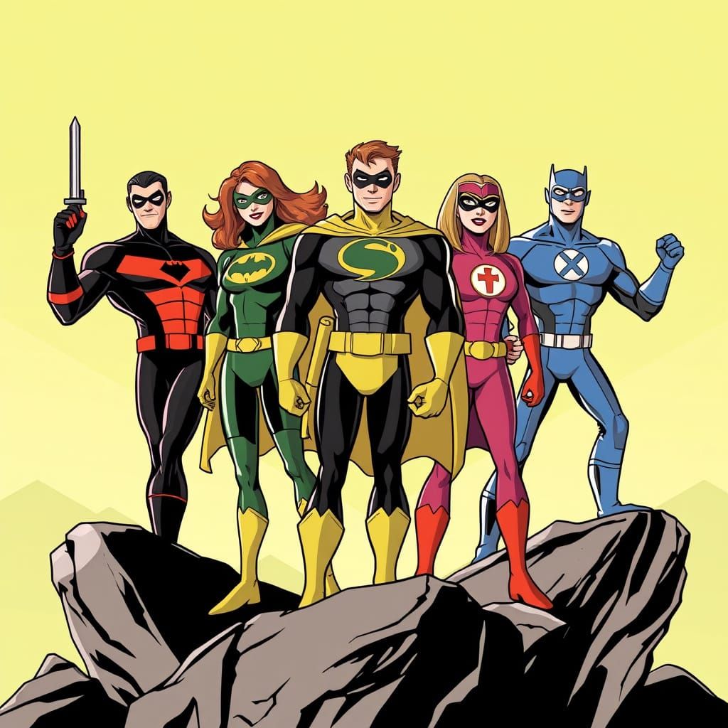 Fudgeforce Five: Comic Book Superheroes