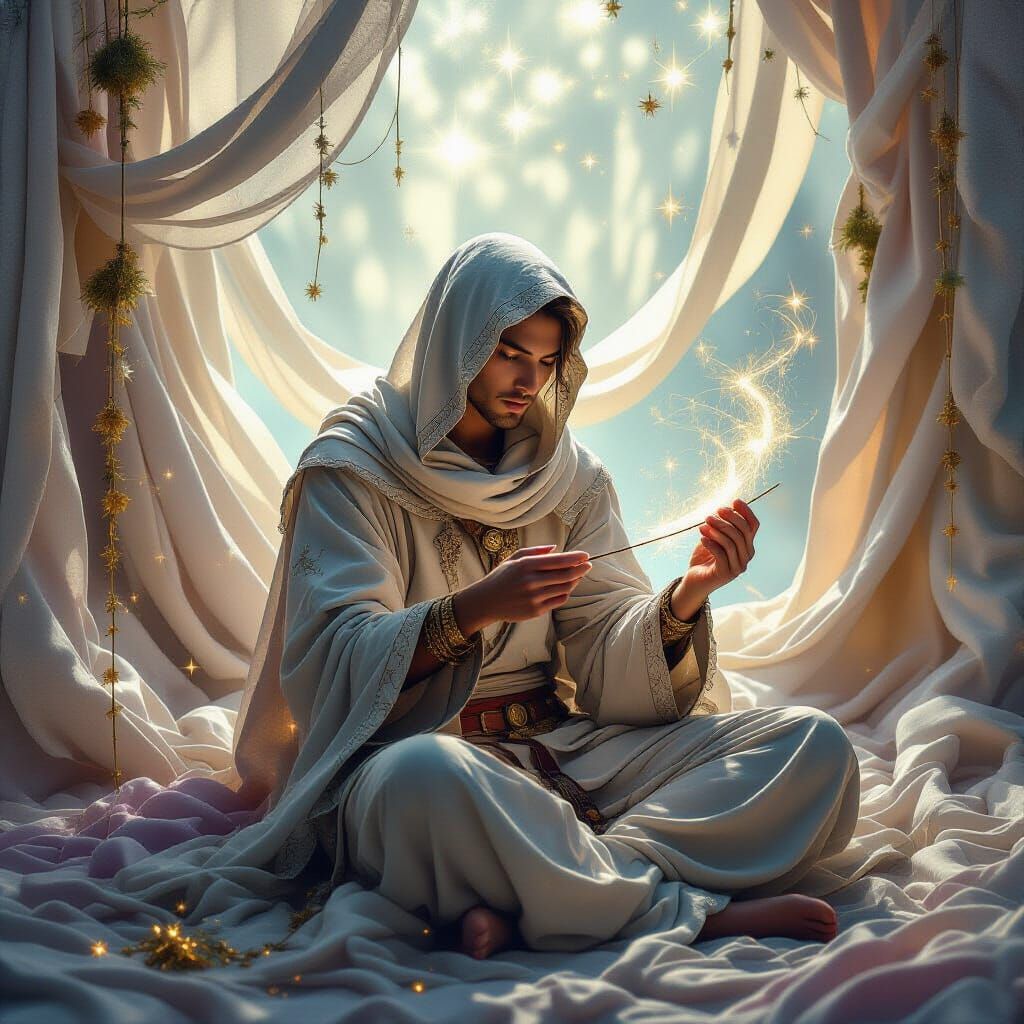 Mystical Dream Weaver in Digital Art Style