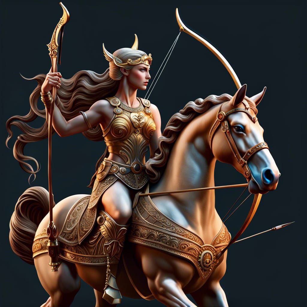 Mythical Centaur Archer in Hyperdetailed Digital Art