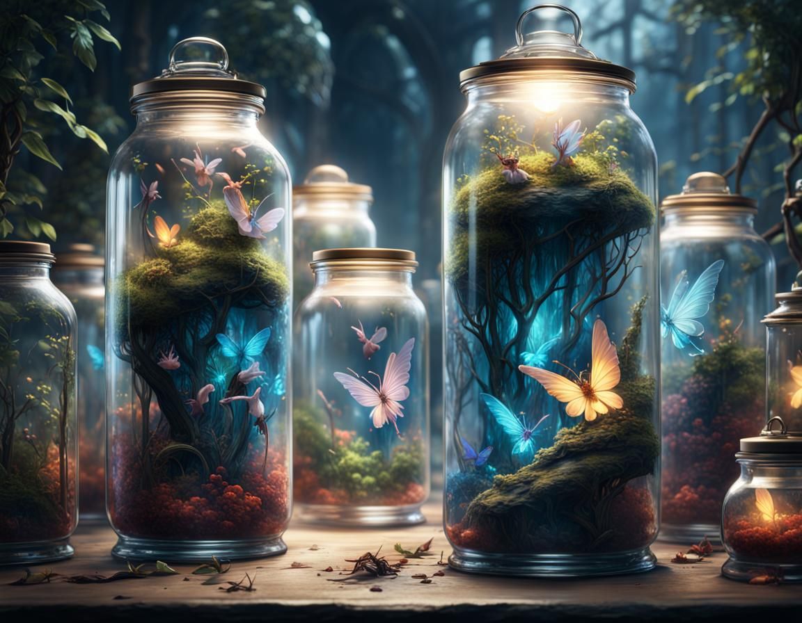 Fairies Imprisoned: A Fantastical Matte Painting