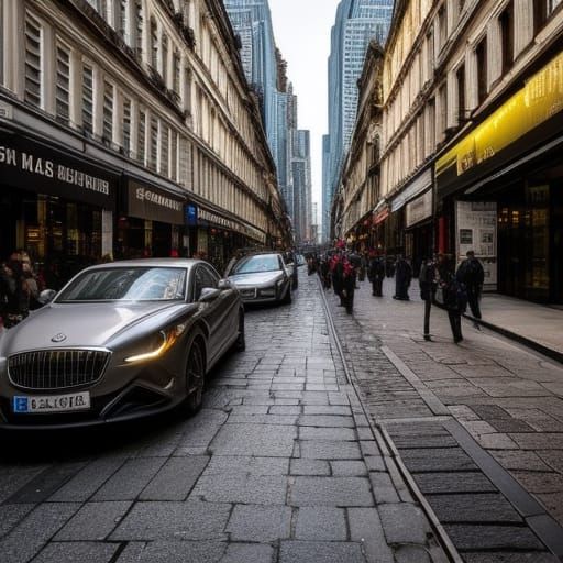 Gothic London Street Scene with Jack the Ripper