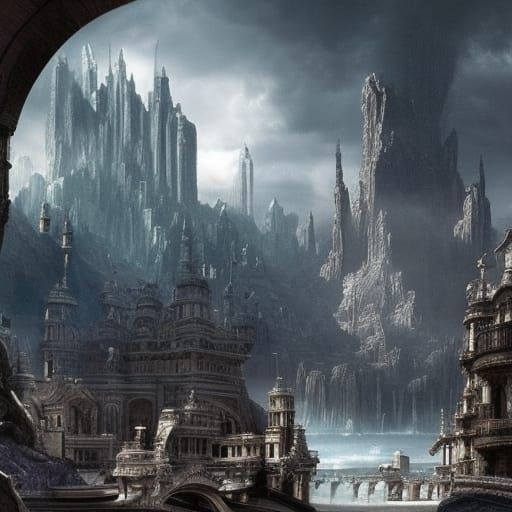 Epic Silver Digital Matte Painting