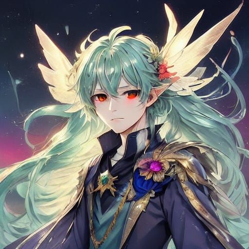 Vibrant Anime Girl on a Sparkling Unicorn