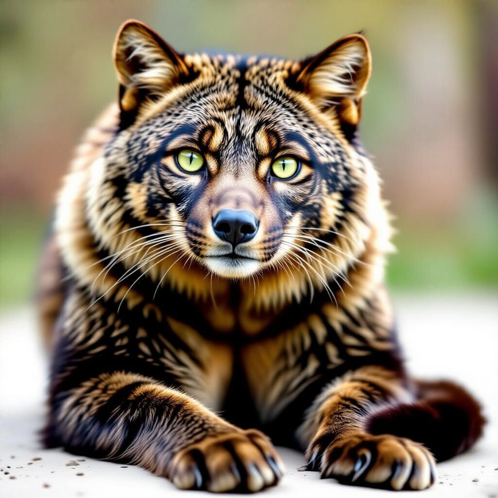 Cat with Grizzly Bear DNA Spliced