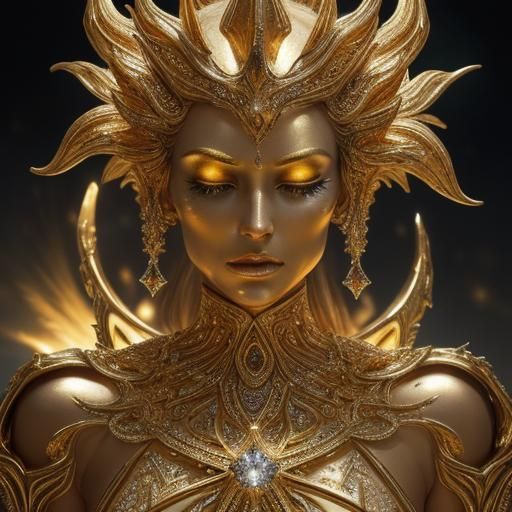 Bedazzled Trophy Radiates Golden Light