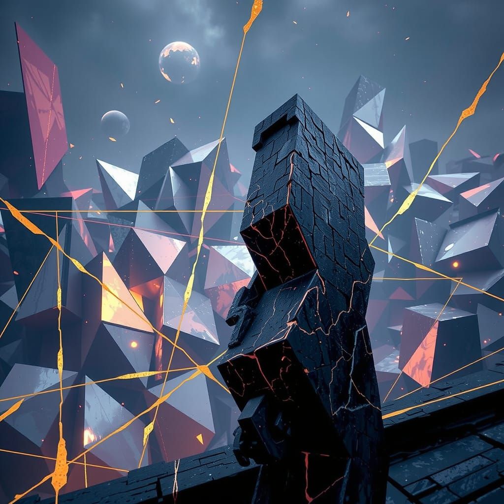 Complex Geometric Abstraction with Overlapping Shapes