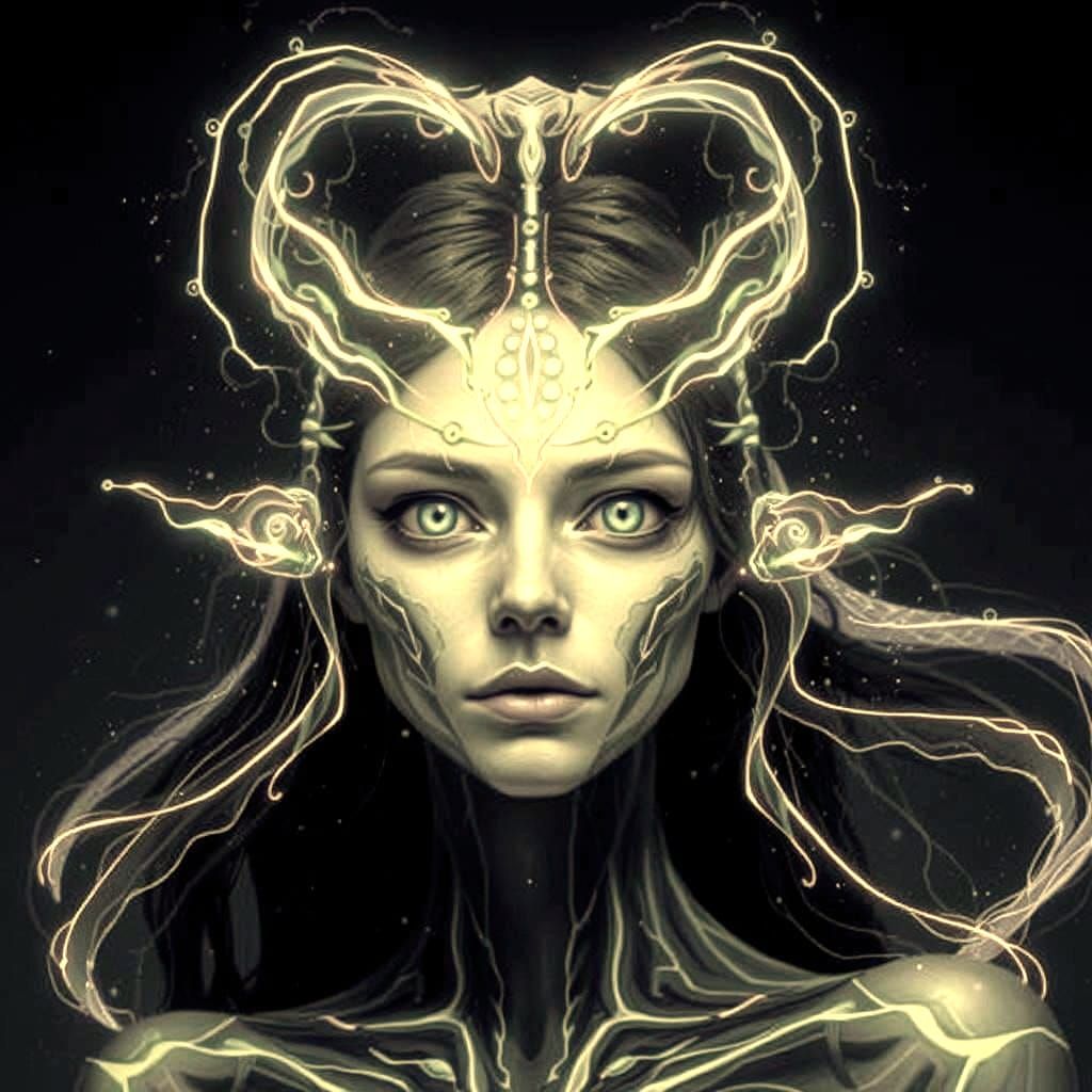 Taoist Philosophy Art with Dynamic Opposing Forces