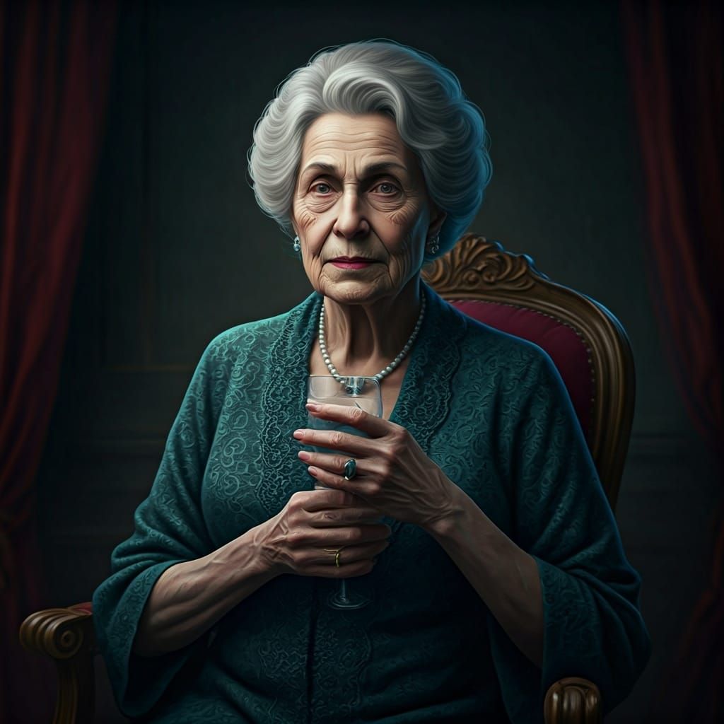 Elegant SCP Entity Radiating Maternal Warmth