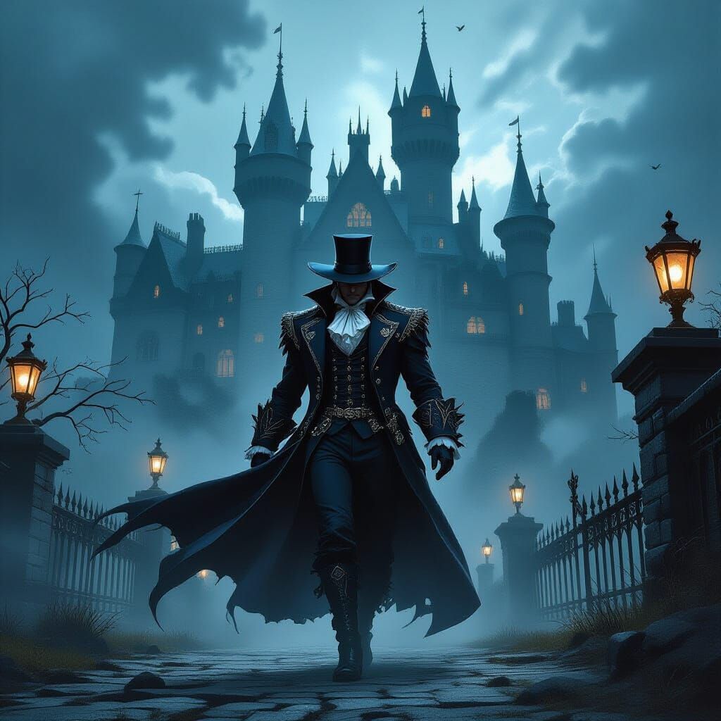 Victorian Rugal Storms Gothic Castle in Dramatic Concept Art