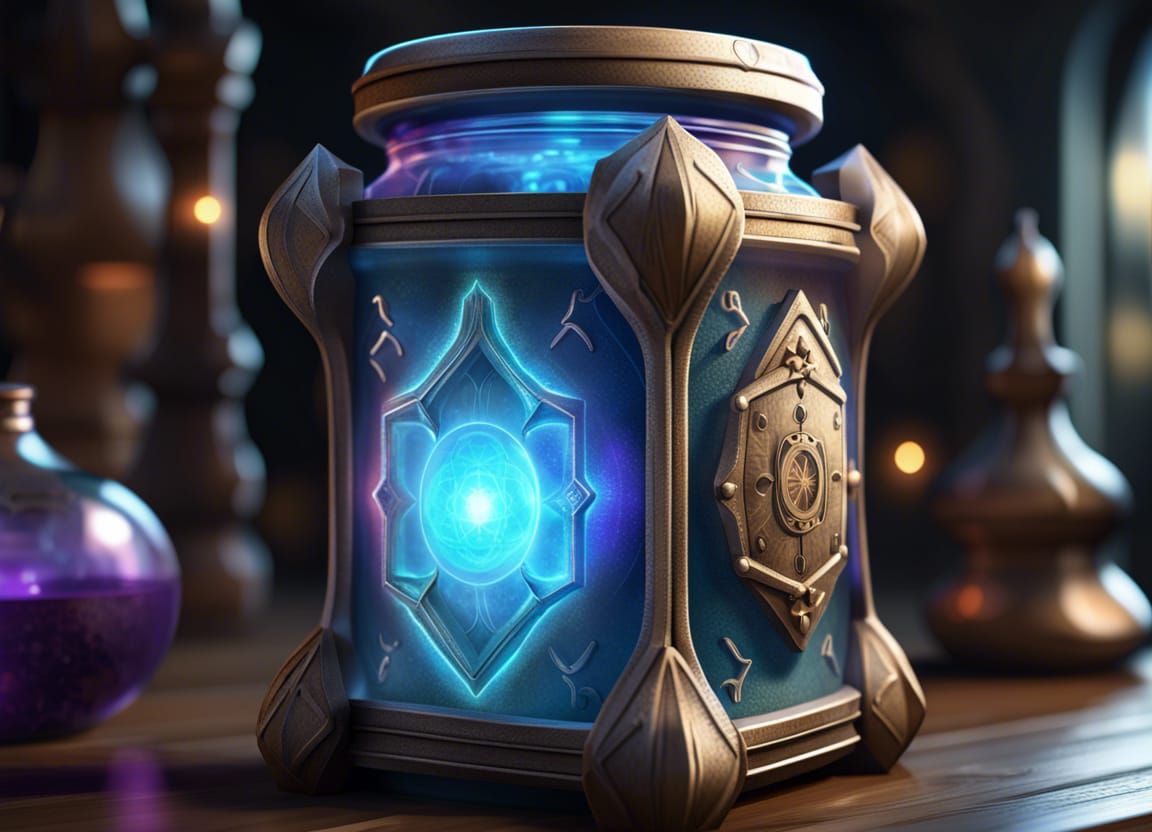 Magic Soul Container: Fantasy Tech in Photorealistic 4K