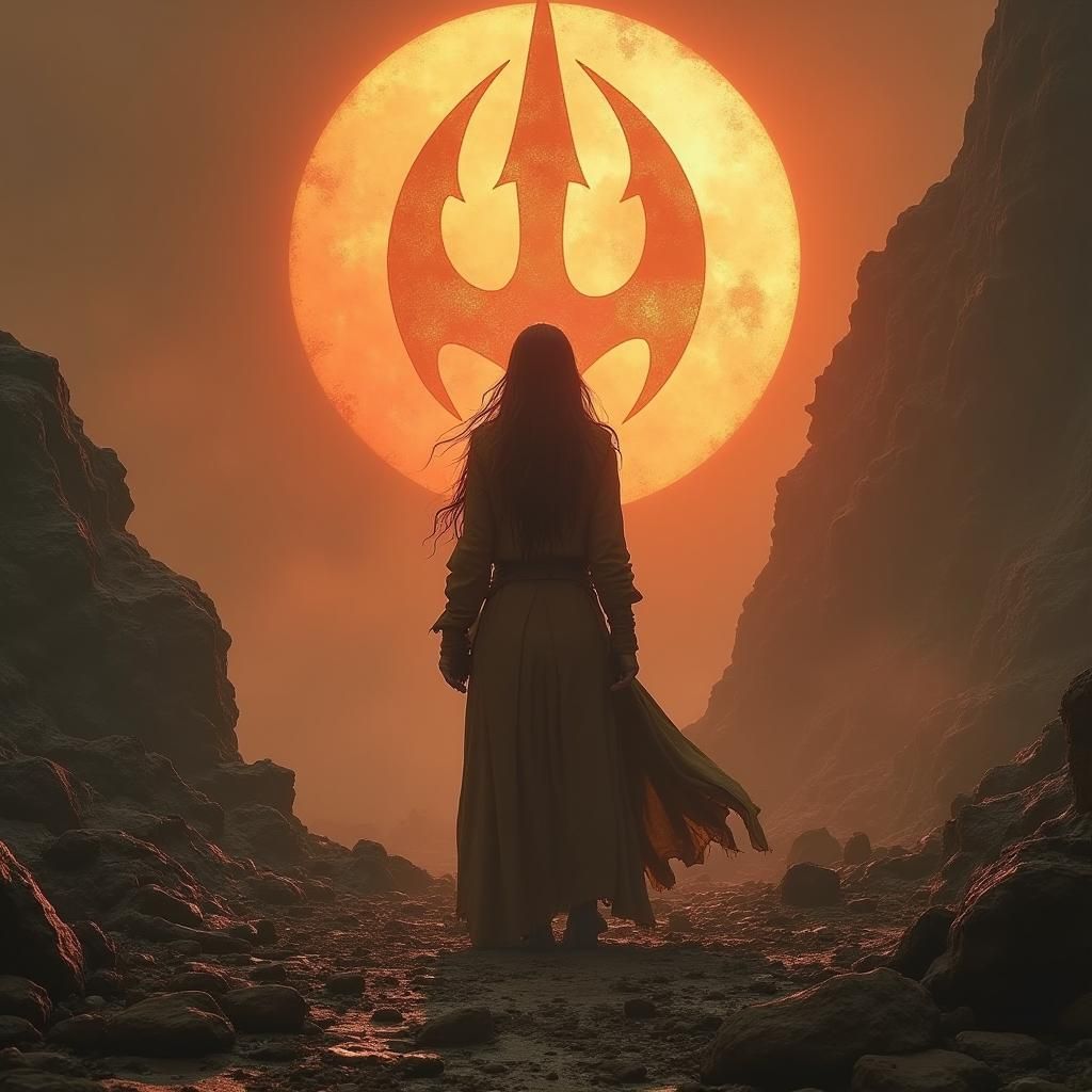 Lyra in Ruins: A Hyper-Realistic Matte Painting