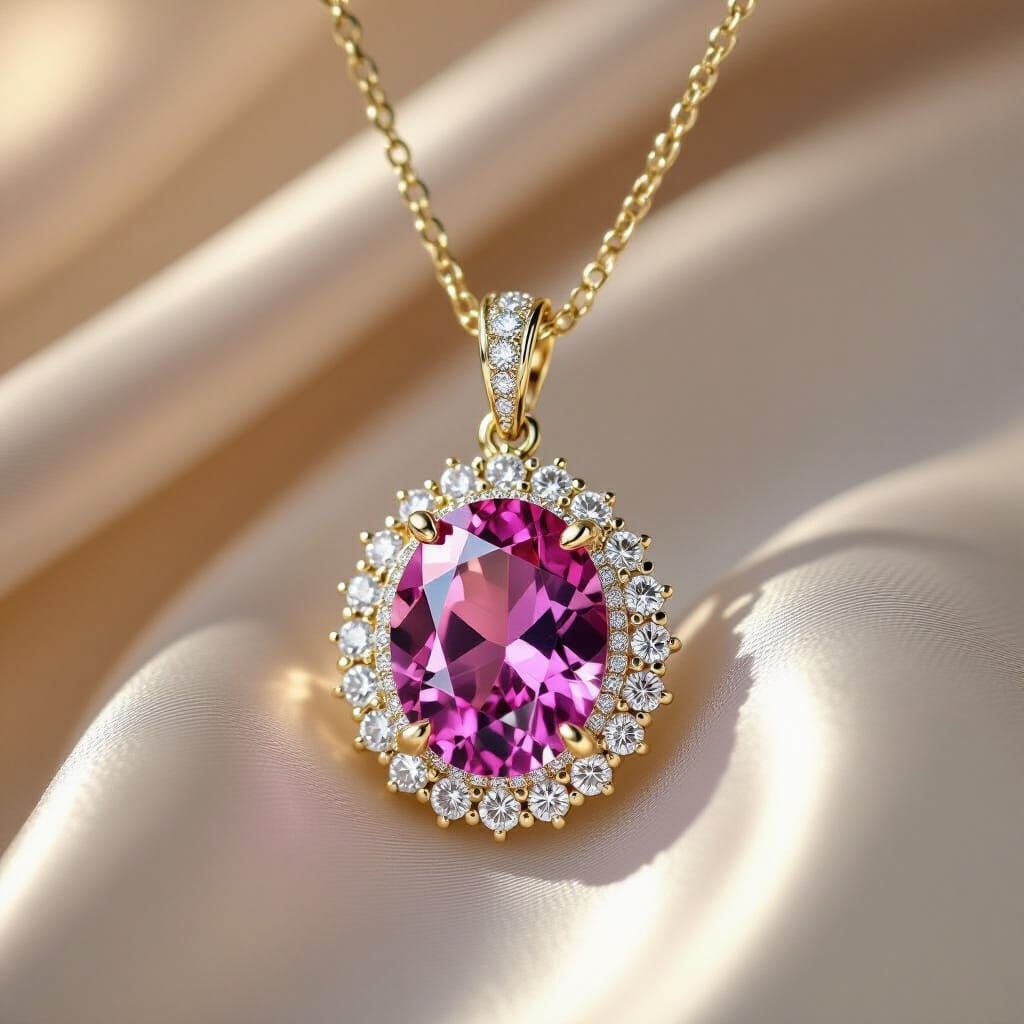 Proustite Pendant Necklace in Loish Style