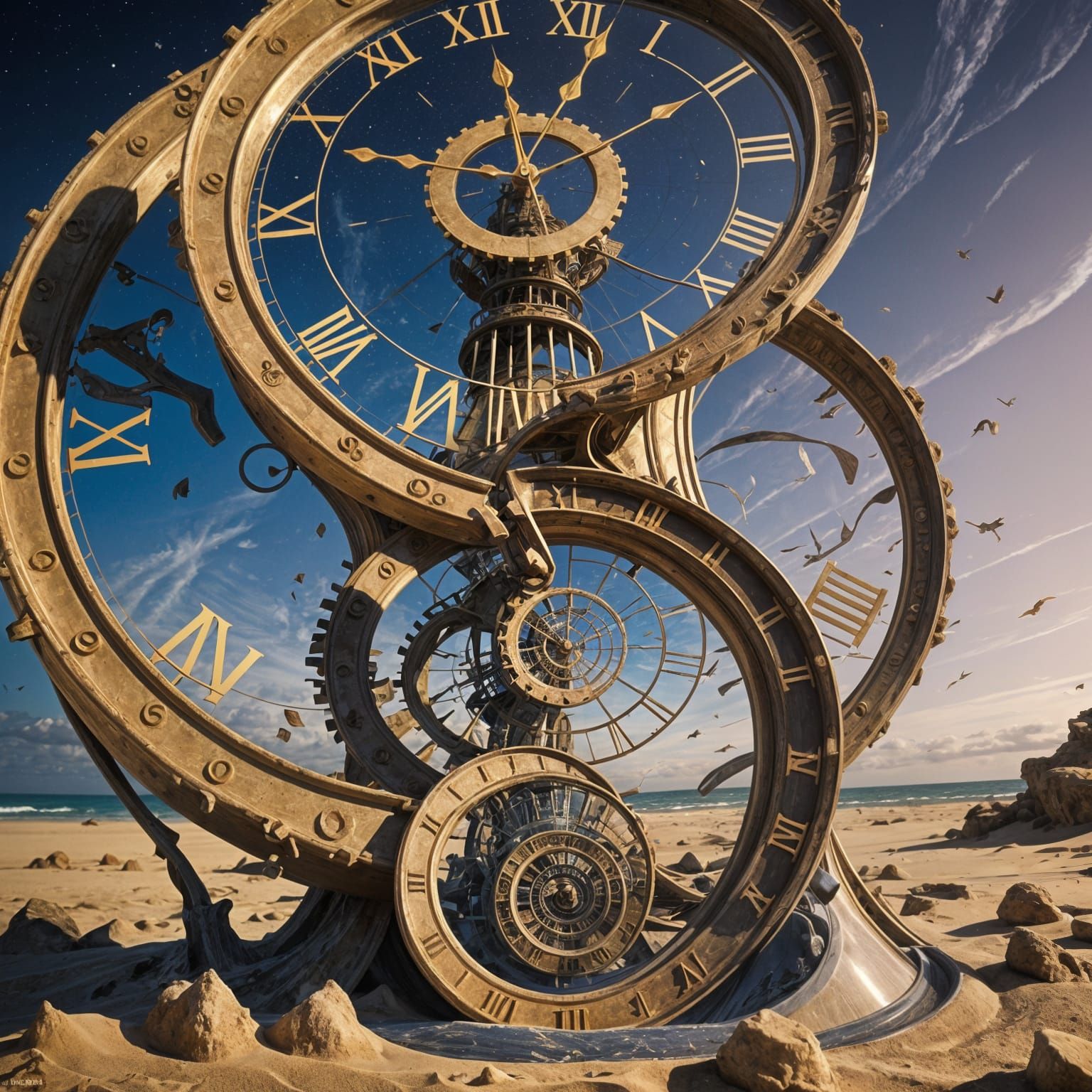 Time Spiraling Out of Control: A Broken Reality