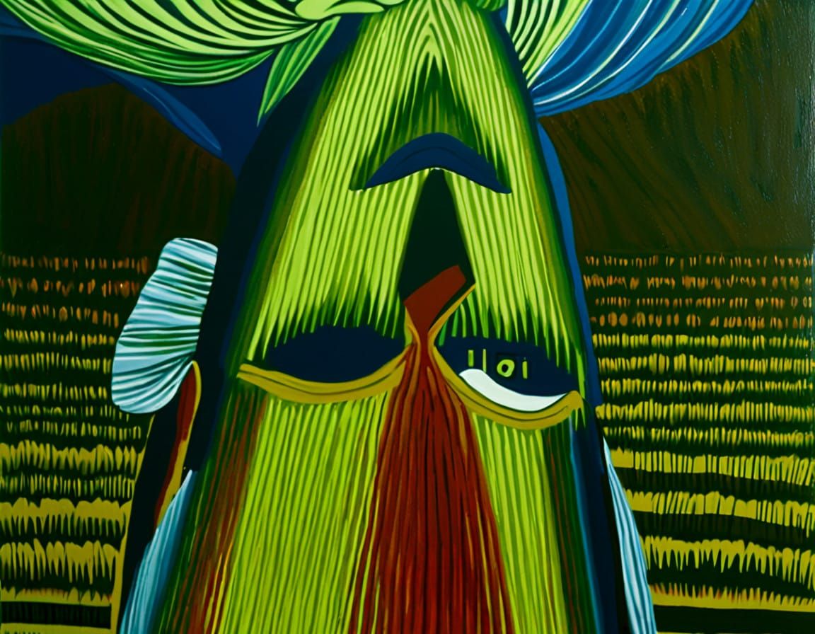 Ethereal Portrait in Post-Impressionist Style