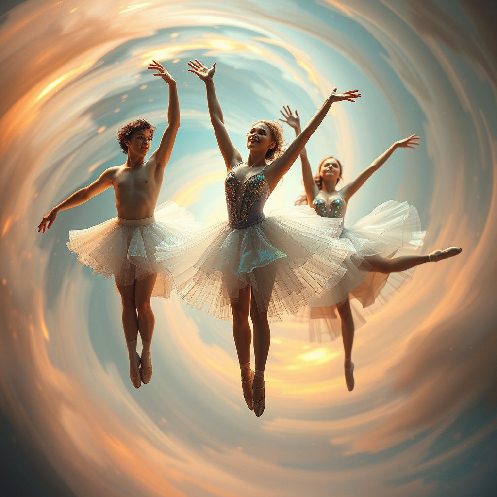 Ethereal Ballerinas in Fantasy Concept Art Style