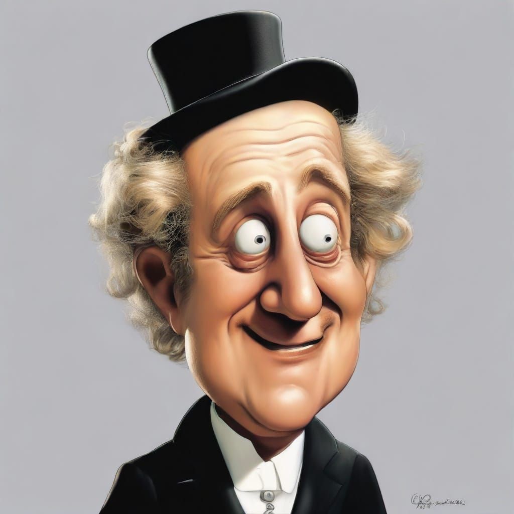Caricature of Young Frankenstein in Humorous Style