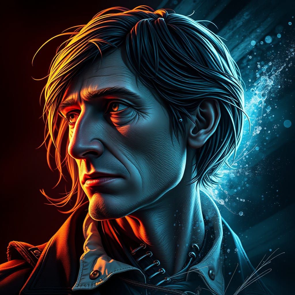Ethereal Ichabod Crane in Dreamlike Concept Art