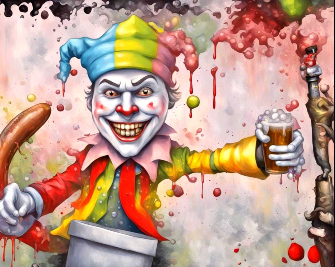 Jester in a Box: Embossed 3D Art