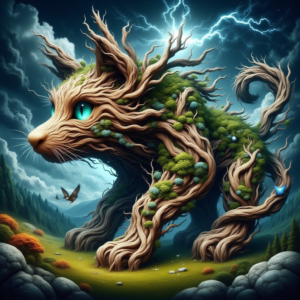 Wild Stormborn Treehouse Amidst Nature's Fury