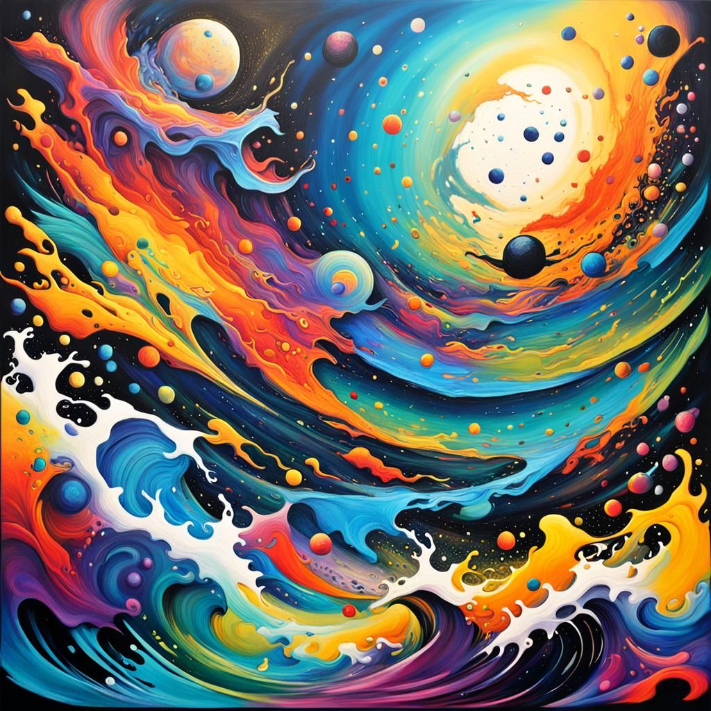 Cosmic Abyss: Graffiti Art in a Stellar Sea