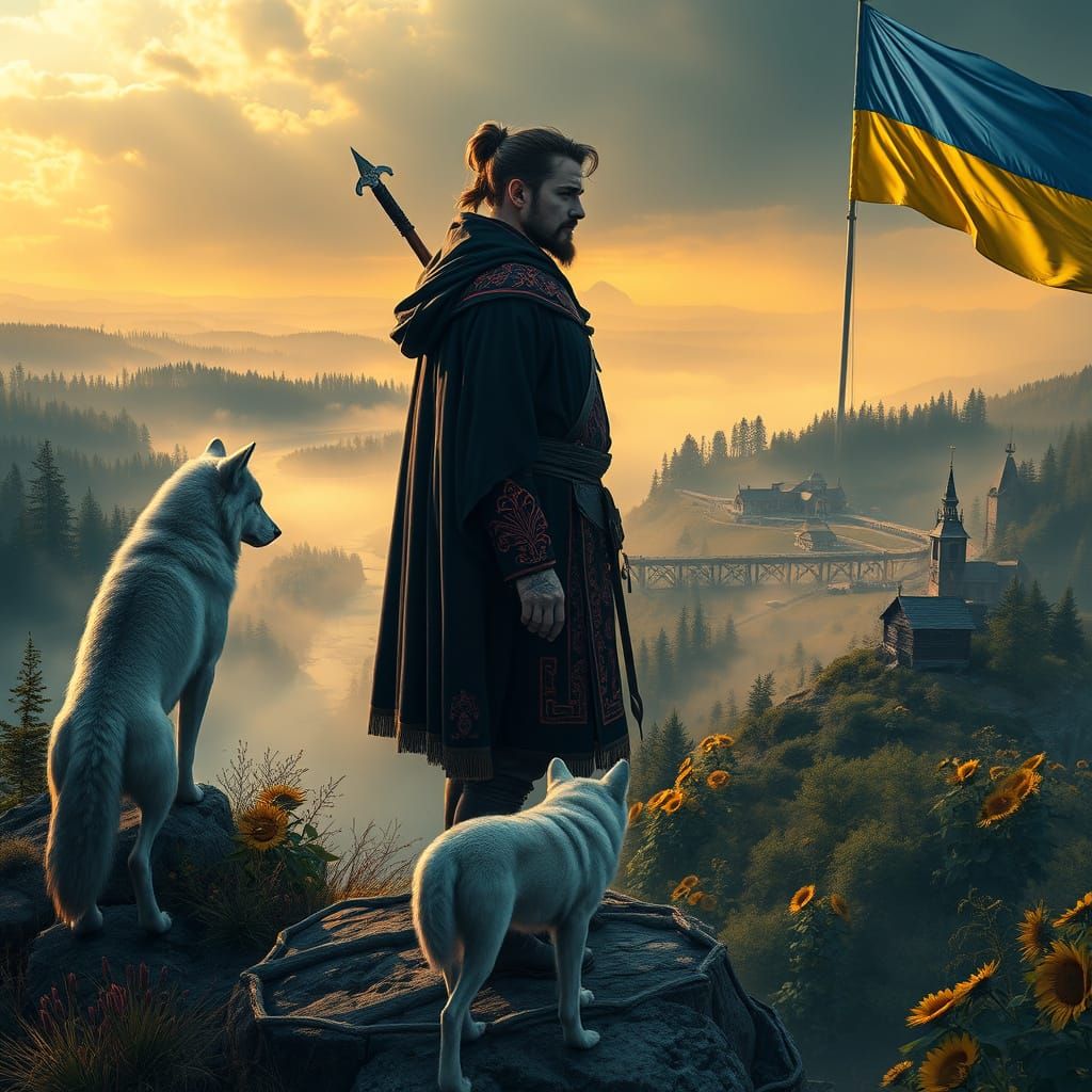 Cossack Mystic Overlooking Golden Valley