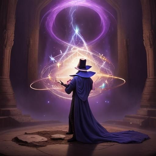 Sorcerer Conjuring Magic Spell
