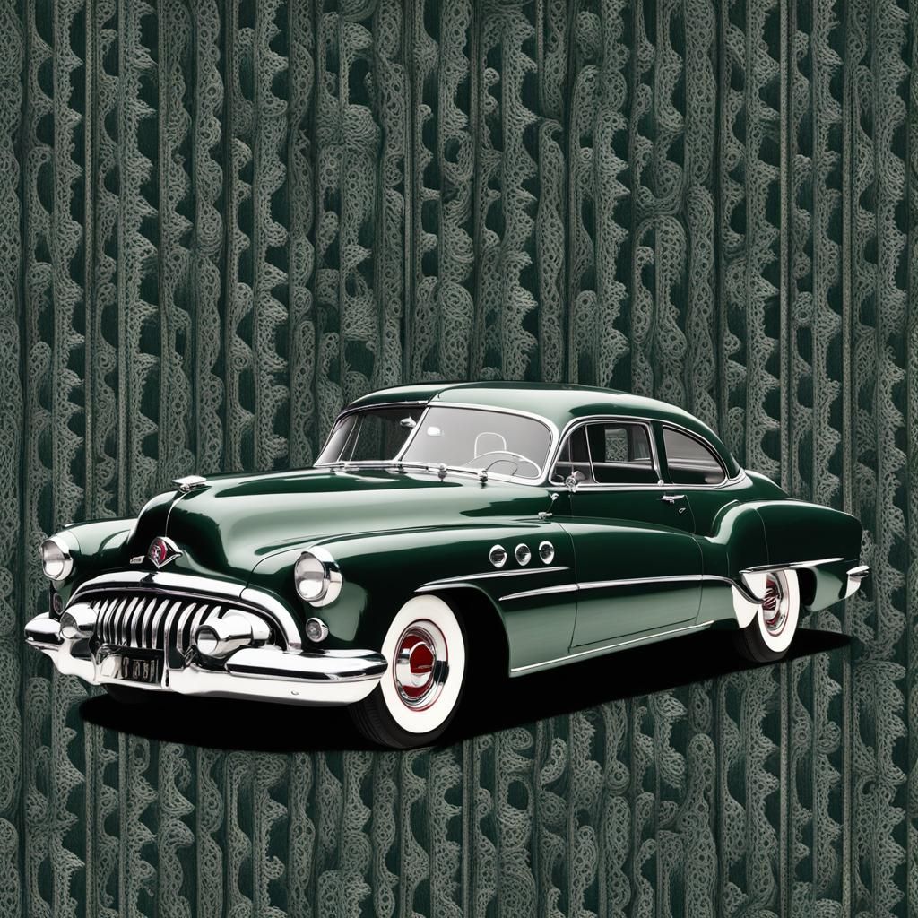 1950 Buick Special Sedanet with Abstract Background