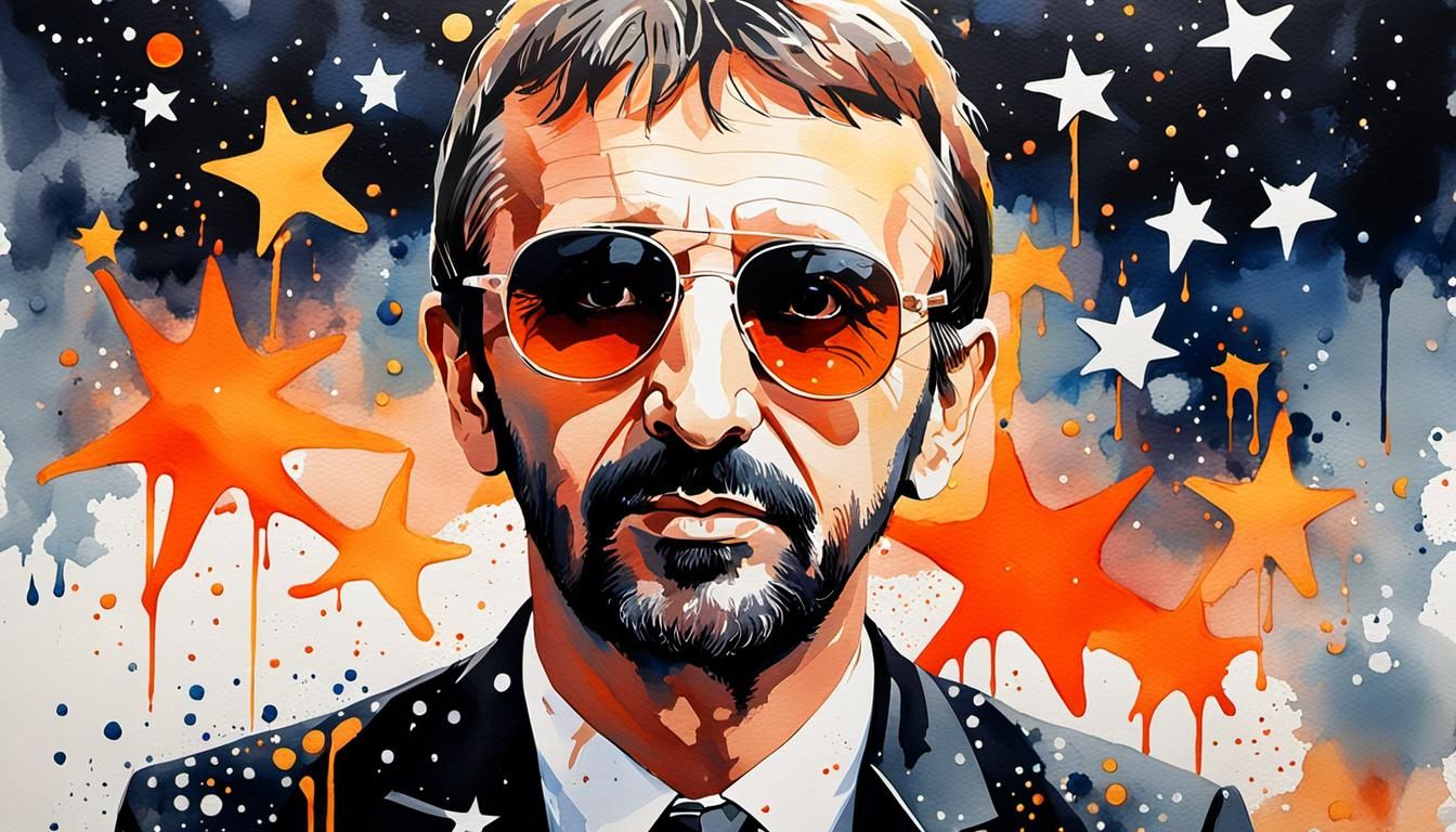 Ringo Starr in London, Pop Art Style