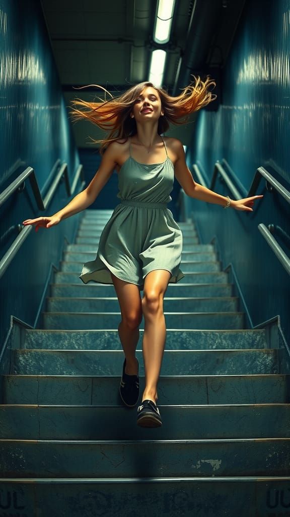 Dynamic Urban Runner in Motion