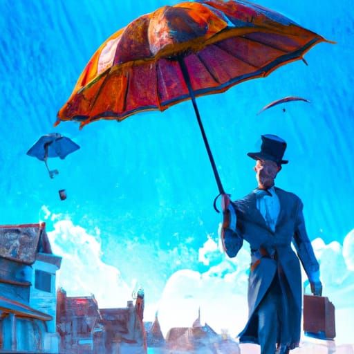 Yondu Mary Poppins in Epic Digital Painting