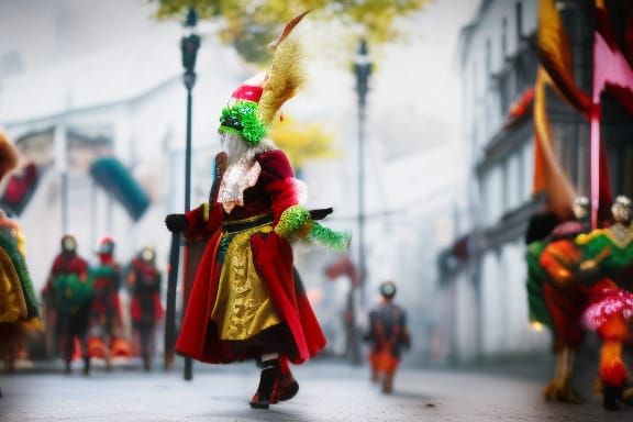 Fasnacht Outfit: Professional Photography with Bokeh
