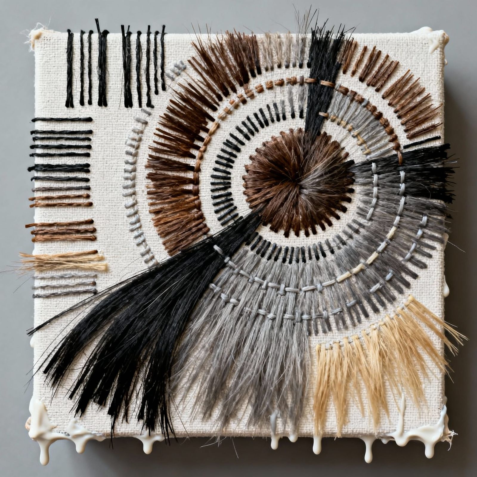 Art Piece Crafted From Human Hair