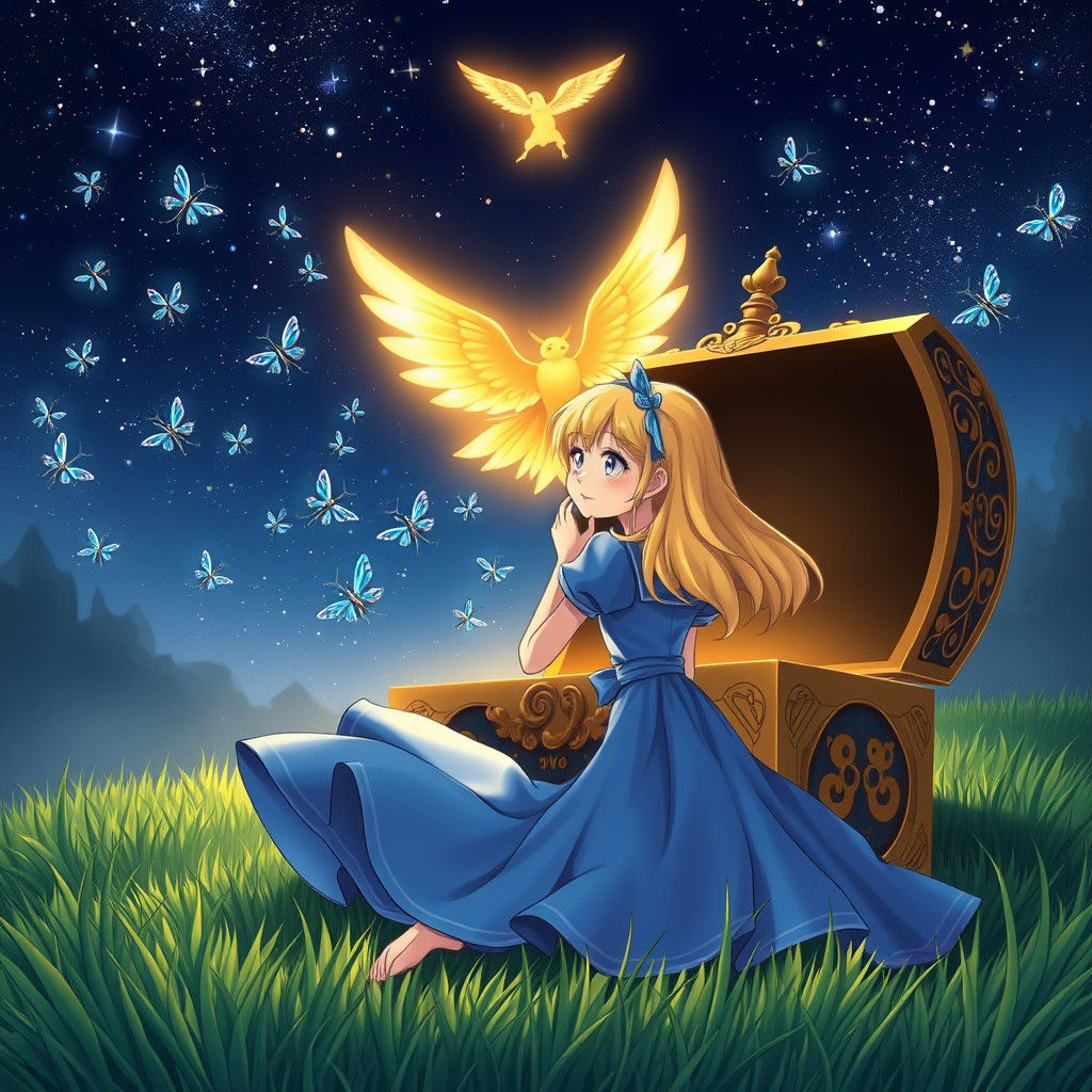 Alice in Wonderland Treasure Chest, Anime Style