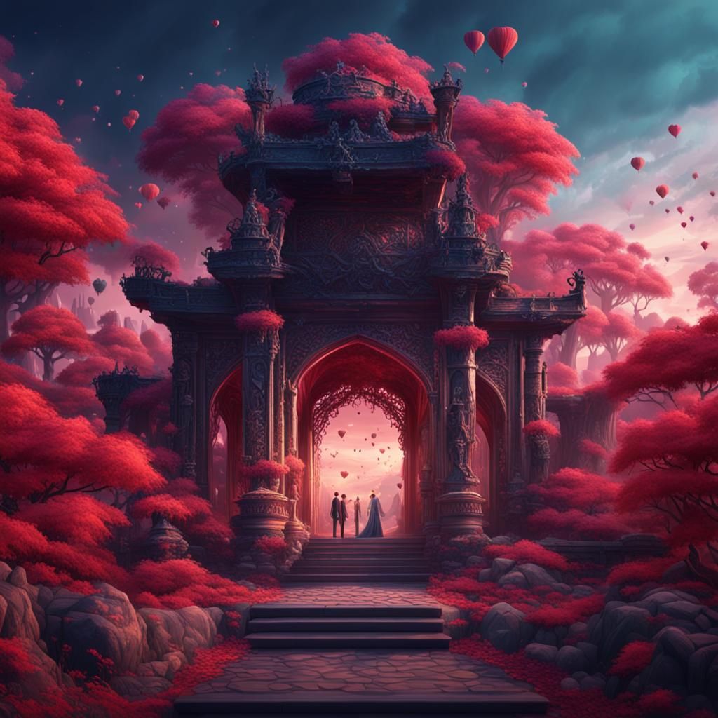 Fantastical Love Poems in Detailed Matte Painting