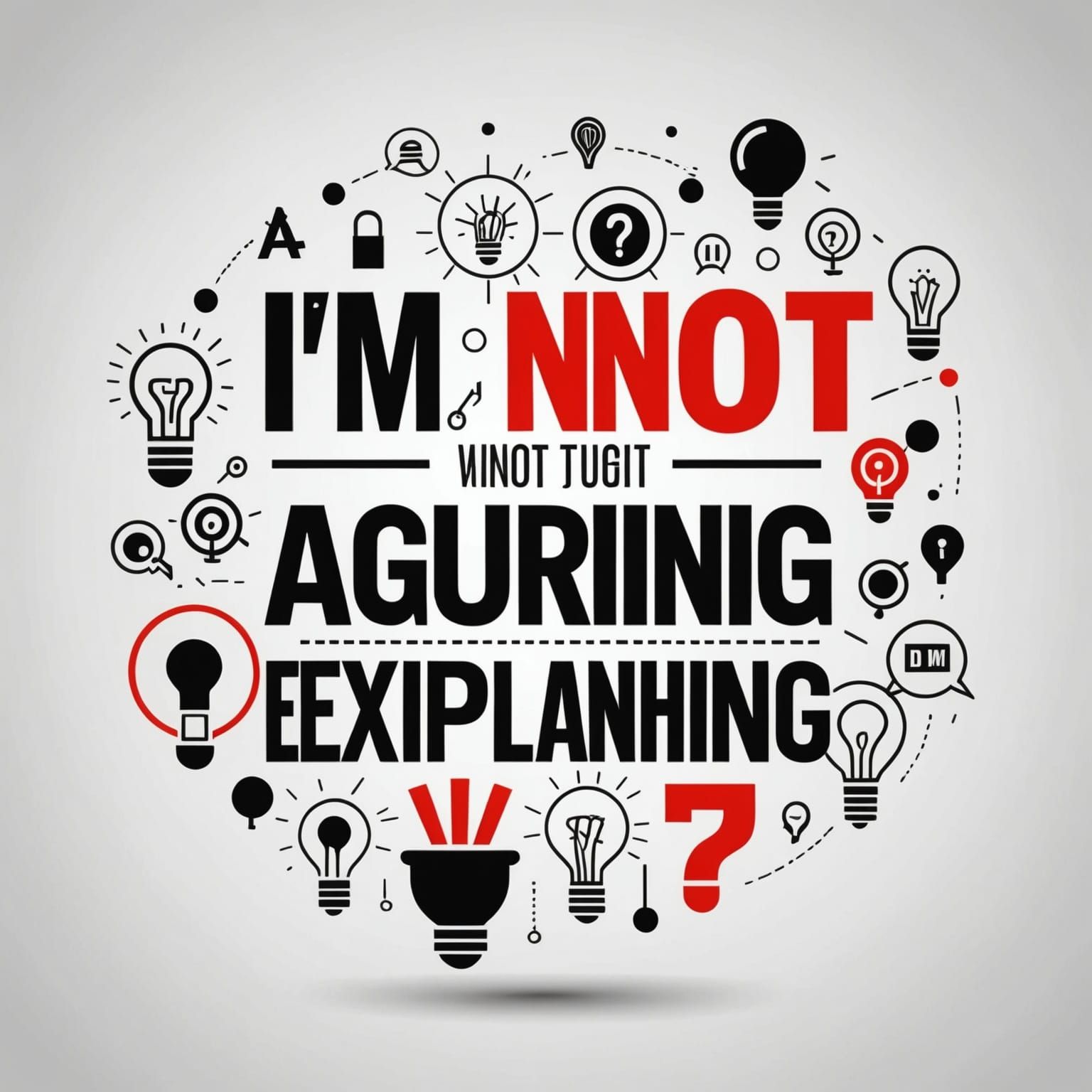 Funny Typography Art: Explaining Why I'm Right