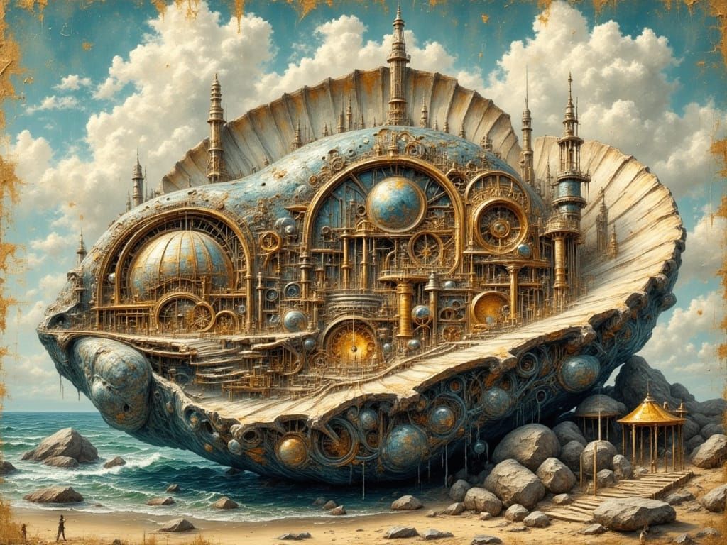 Gigantic Scallop Shell Reveals Clockwork City
