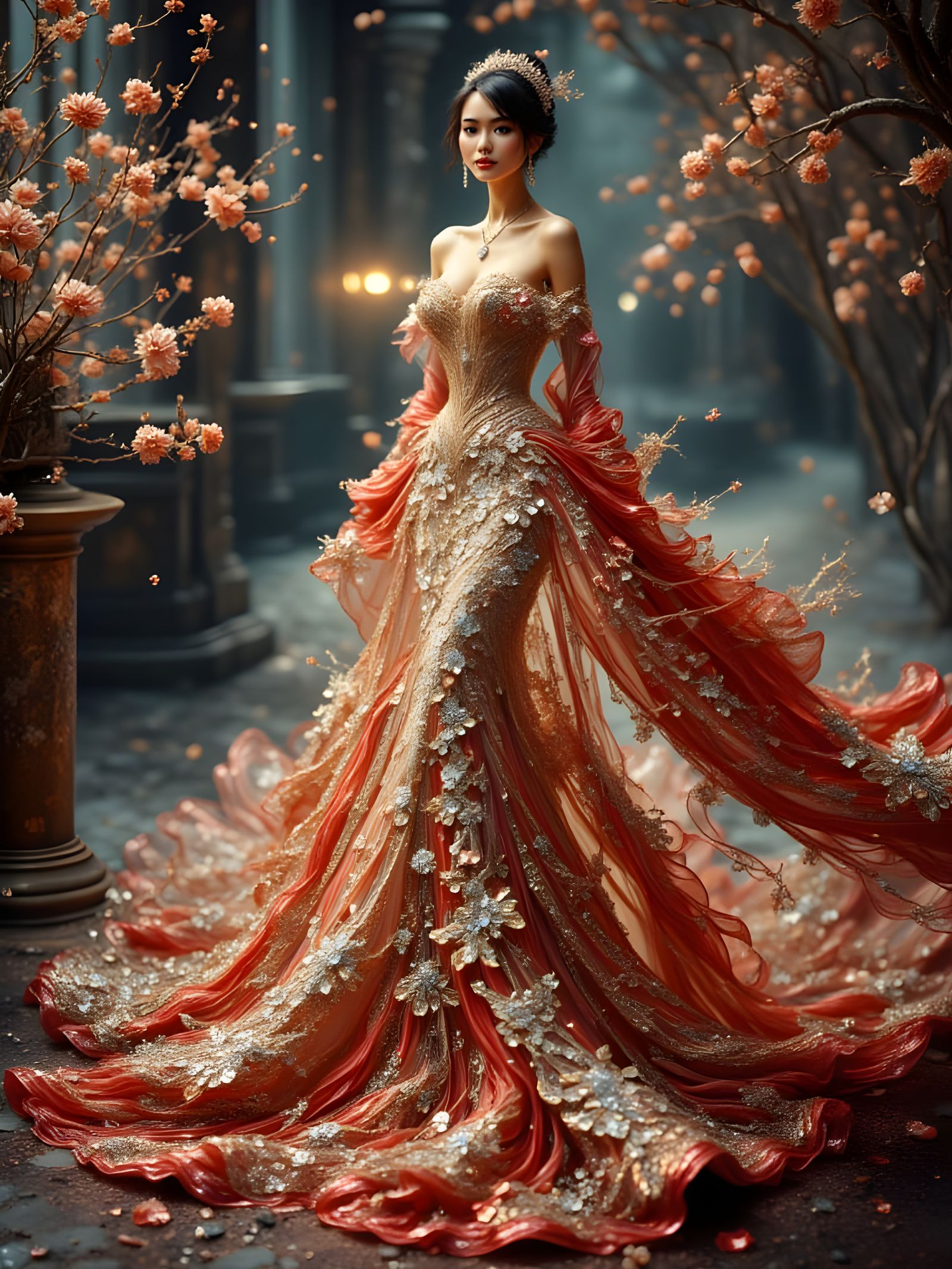Exquisite MET Gala Gown Inspired by Japanese Culture