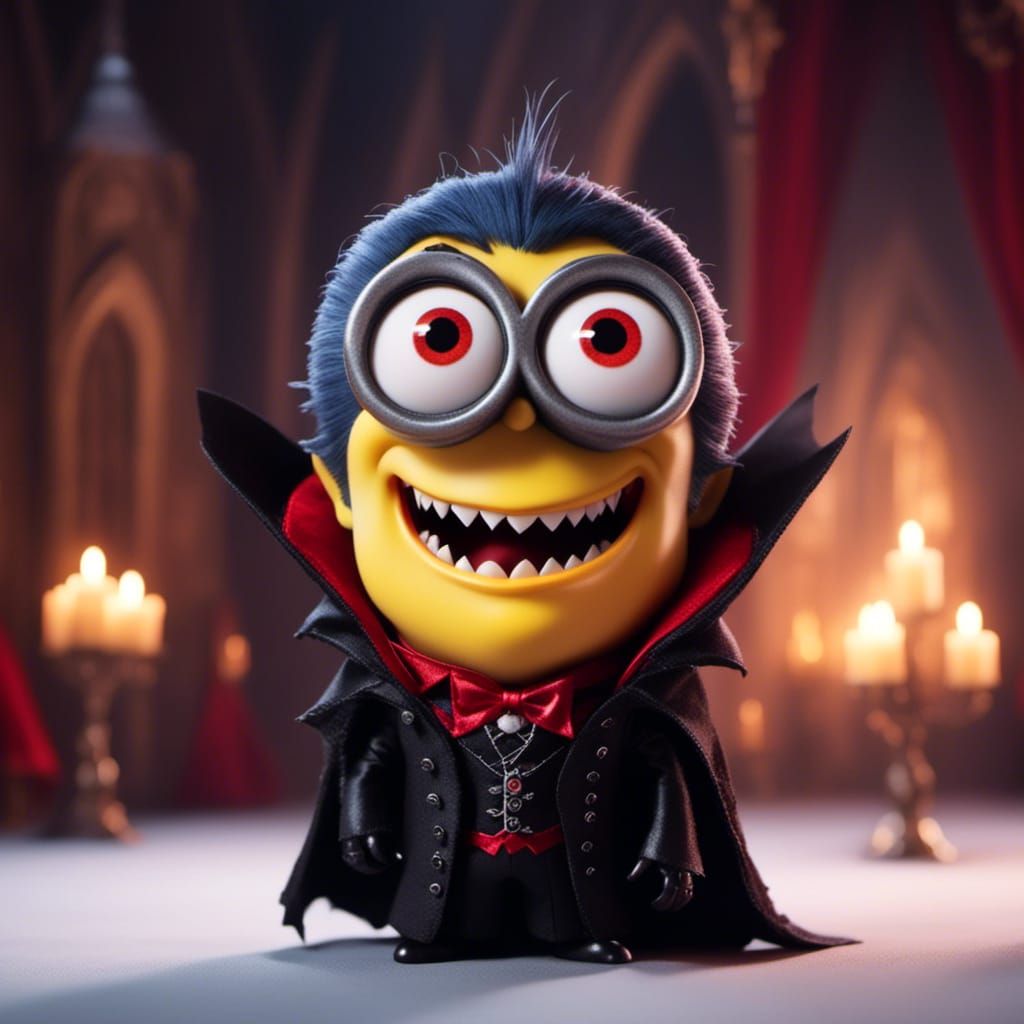 <lora:VampireStyle:1.0> <lora:Anime Vampire:1.0> Portrait of a Vampire Minion, visible long fangs from upper jaw, dresse...