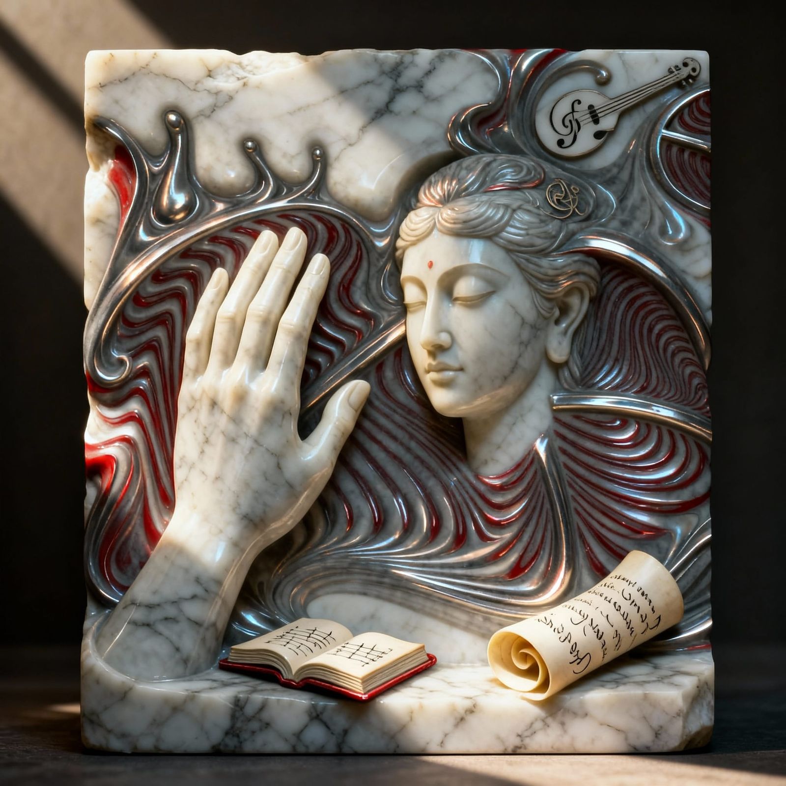 Marble Sculpture: Human Form Meets Abstract Art