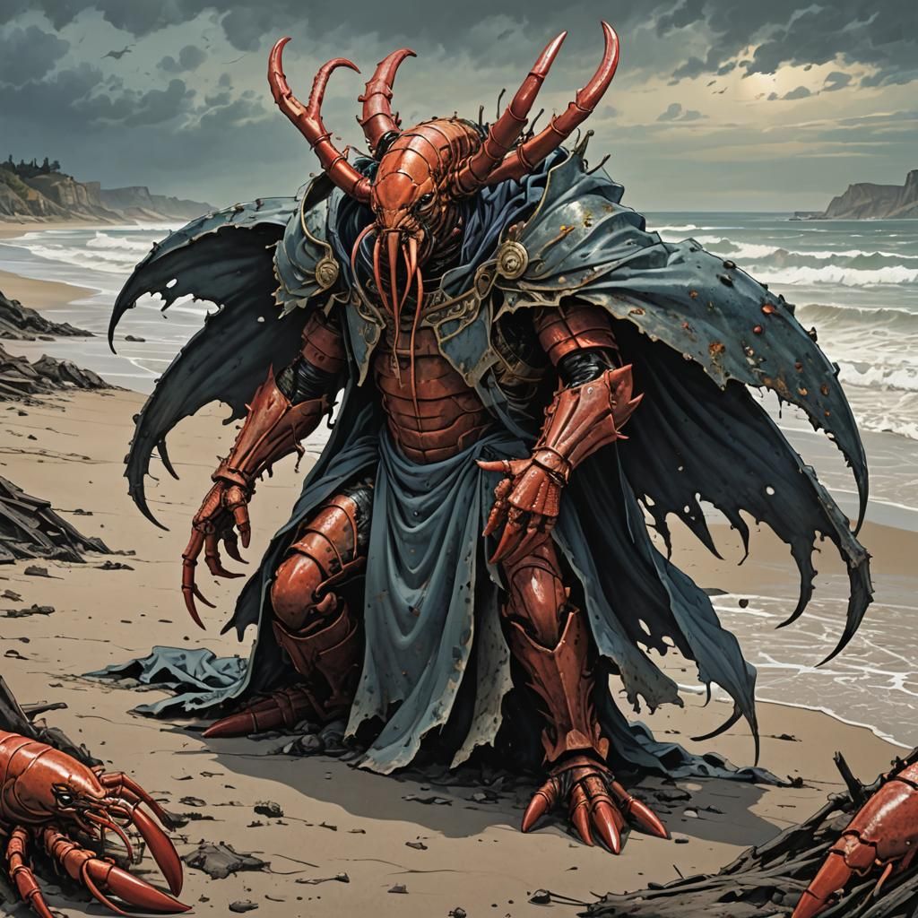 Lobster King Marching On: Comic Book Illustration