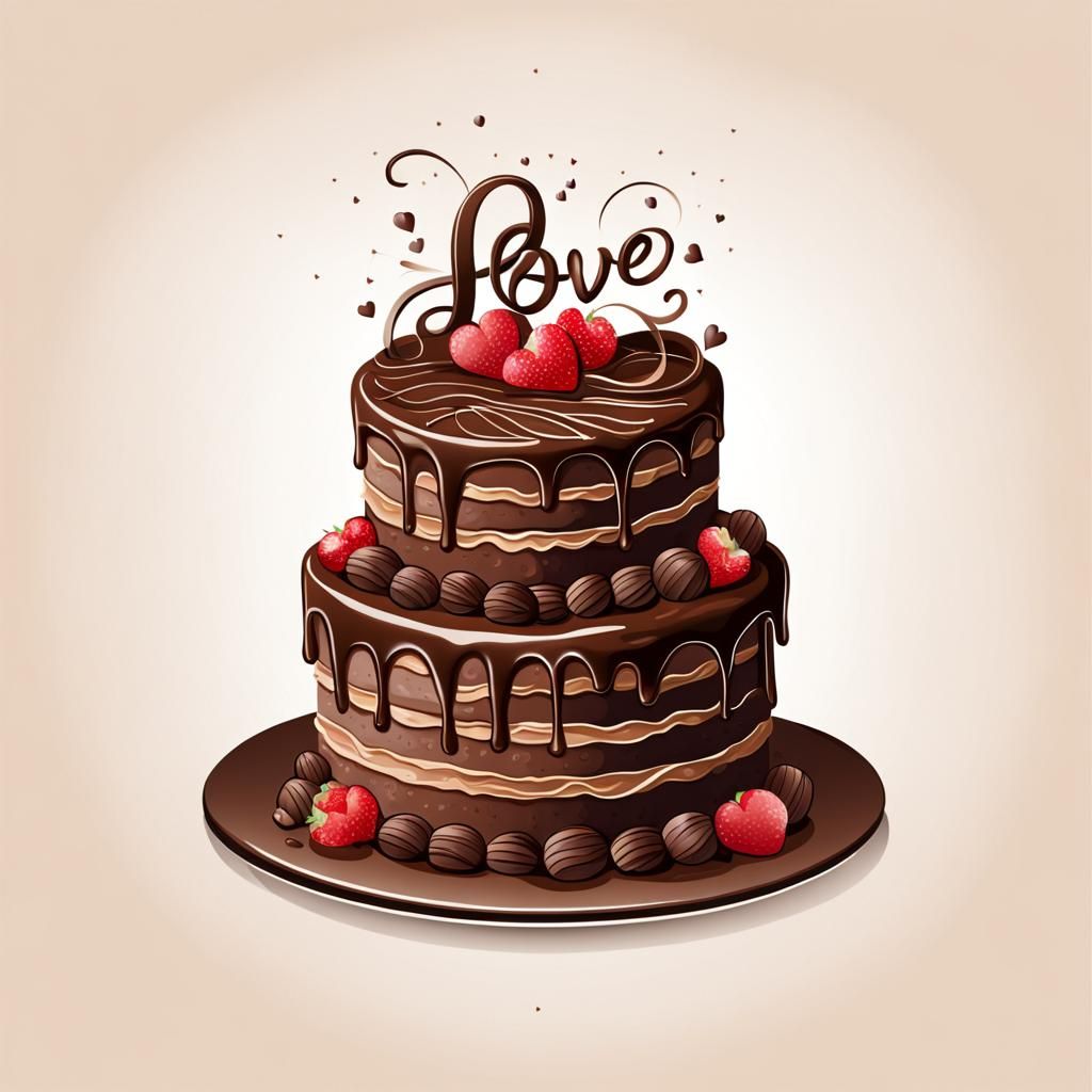 Chocolate Birthday Cake Logo: A Symbol of Love